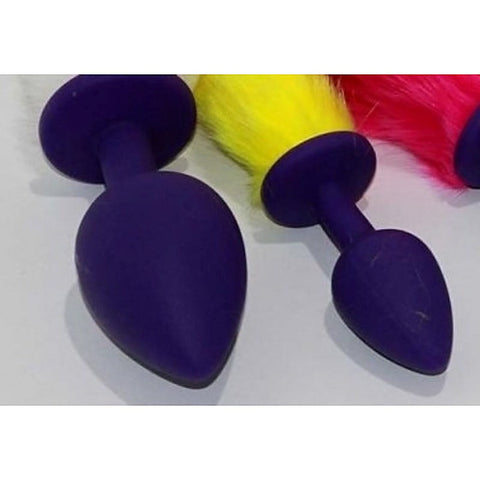 Rabbit Tail Silicone Butt Plug Large by BDStyle - Fancy Dress Ups