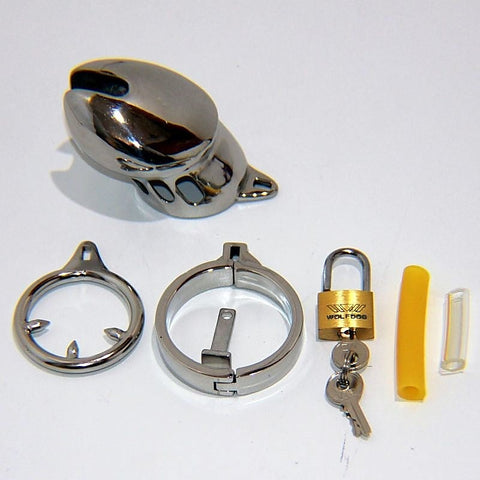 Silverado Cock Cage with Dual Cock Ring by BDStyle - Male Chastity