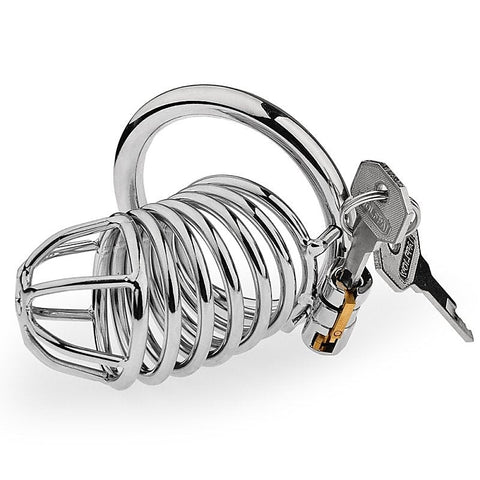 Hoop Cock Cage with Urethral Tube by BDStyle - Male Chastity