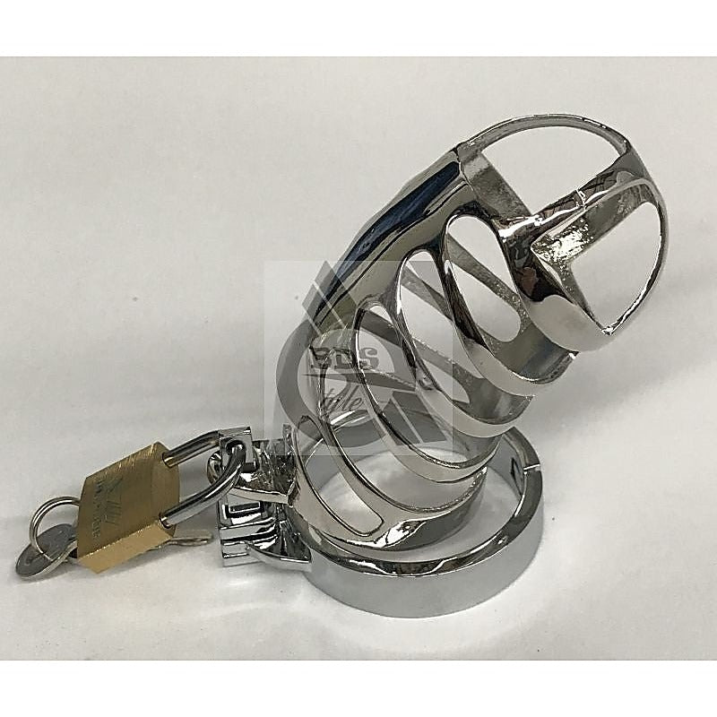 The Protector Ribbed Chastity Device by BDStyle - Male Chastity