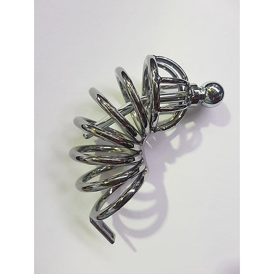 Seven Layers Asylum Cock Cage & Plug - Male Chastity