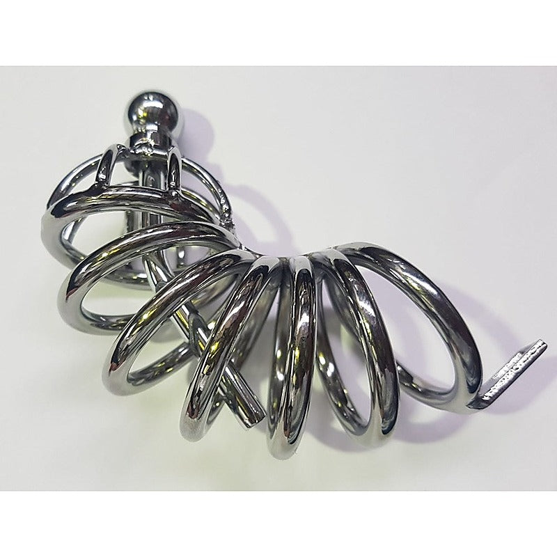 Seven Layers Asylum Cock Cage & Plug by BDStyle - Male Chastity