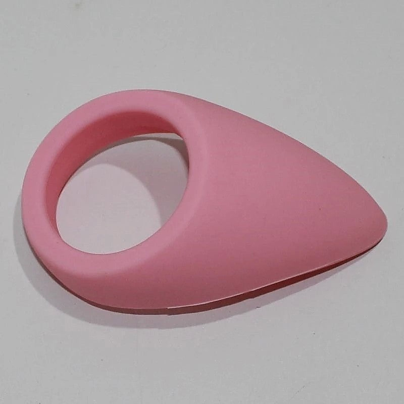 Pink Silicone Tear Drop Cock Ring by BDStyle - Cock Rings