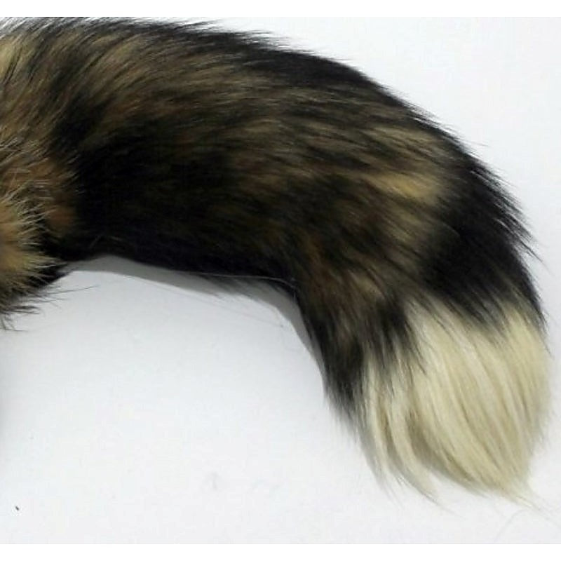 Funky Fox Tail & Metal Anal Plug - Steel Sex Toys