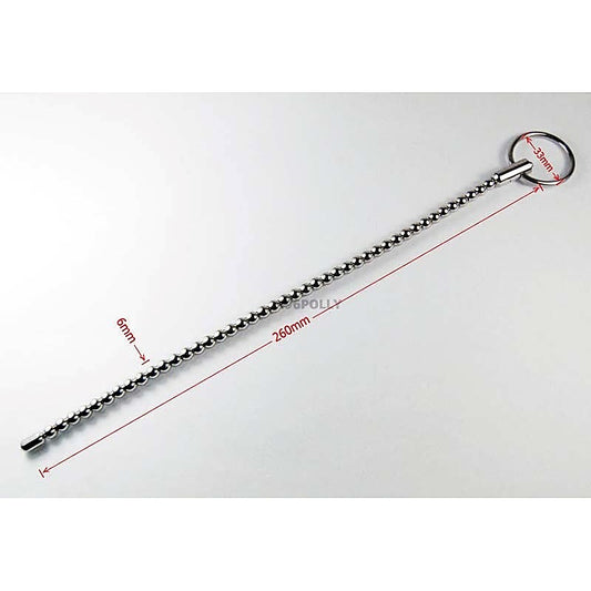 Long Shanks Beaded Urethral Sound - Penis Plugs