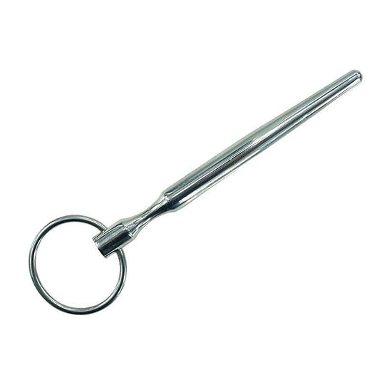 Urethral Stretching Solid Penis Plug With Glans Ring - Penis Plugs