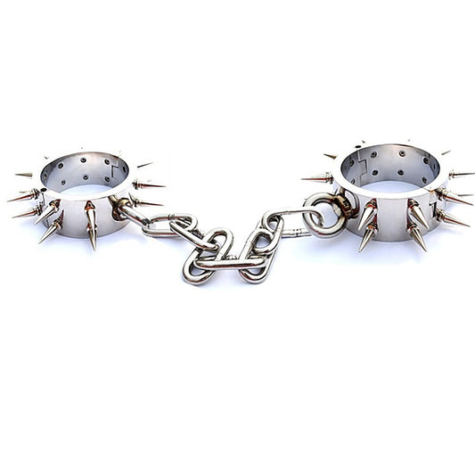 Spiked Steel Ankle Cuffs