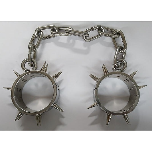 Spiked Steel Ankle Cuffs