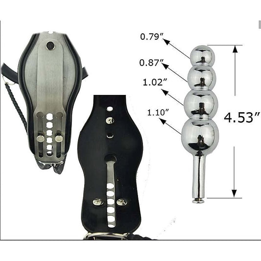 Female Steel Chastity Belt & Plug - Her Fetish