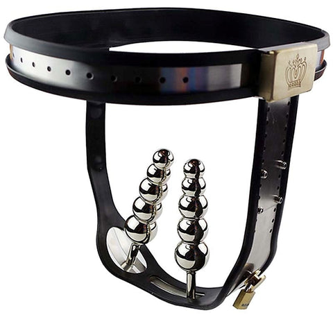 Dual Plug Female Chastity Belt - Male Chastity