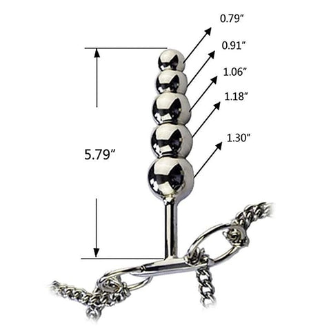 Chastity Belt & Bar With Plug - Male Chastity