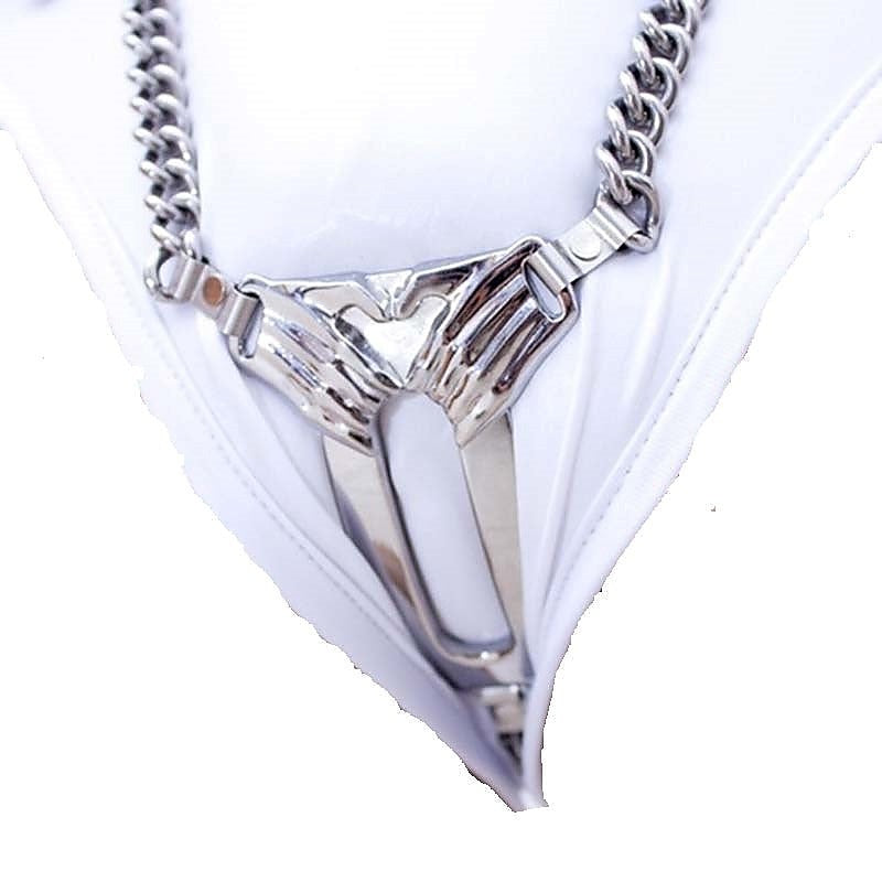 Y Covert Palms Female Chastity Device - Male Chastity