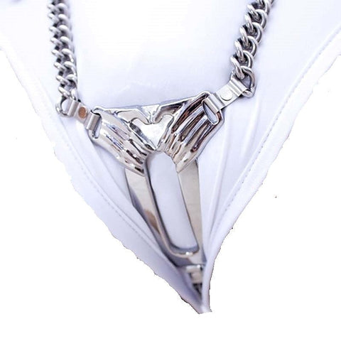Y Covert Palms Female Chastity Device - Male Chastity
