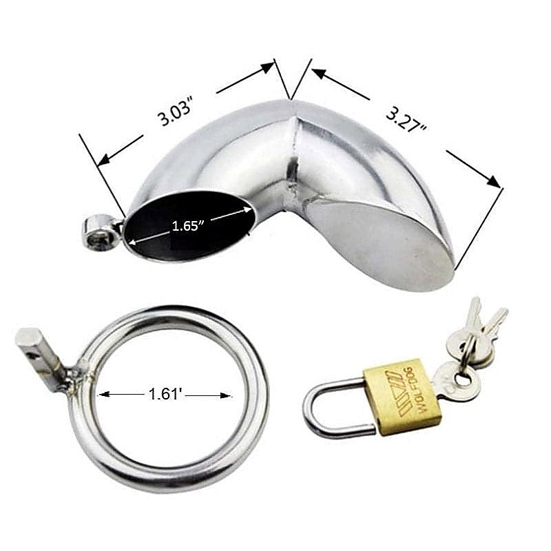 Premium Get Bent Chastity Cage by BDStyle - Male Chastity
