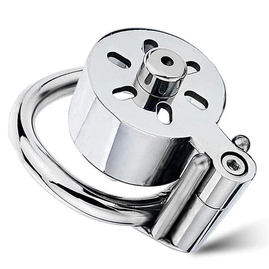 Canned Cock Cage With Penis Plug - Male Chastity