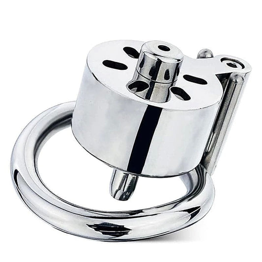 Canned Cock Cage With Penis Plug - Male Chastity