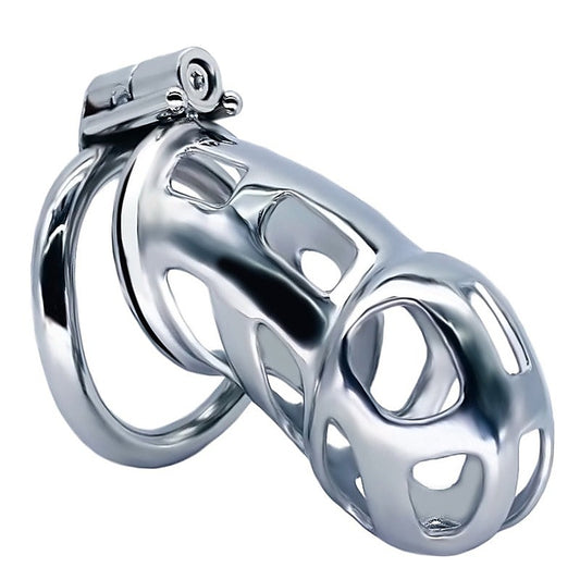 BDStyle Cobra Metal Chastity Cage Device - Male Chastity