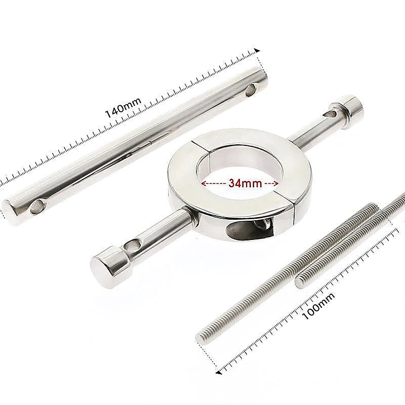 Ball Stretcher & Crusher Metal by BDStyle - Steel Sex Toys