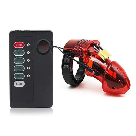 Precision Pleasure - E-Stim Chastity Cage & Remote - Male Chastity