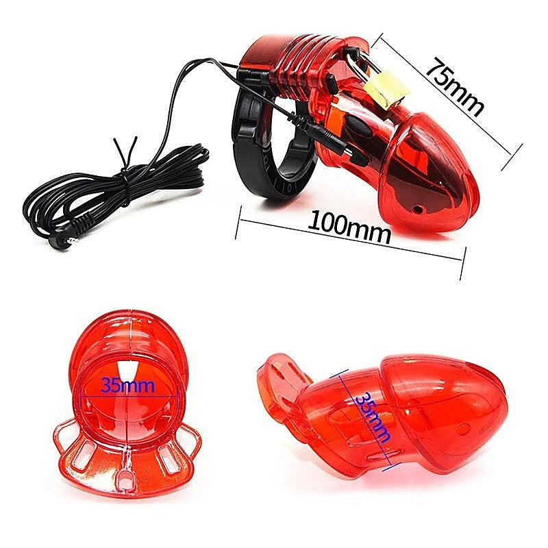 Precision Pleasure - E-Stim Chastity Cage & Remote - Male Chastity