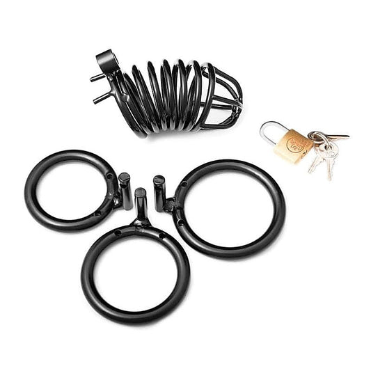 Jail House Cock Cage Black by BDStyle - Male Chastity