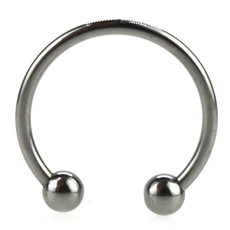Silver Pressure Point Beaded Glans Ring by BDStyle - Cock Rings