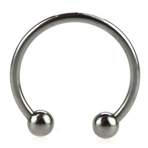 Silver Pressure Point Beaded Glans Ring by BDStyle - Cock Rings