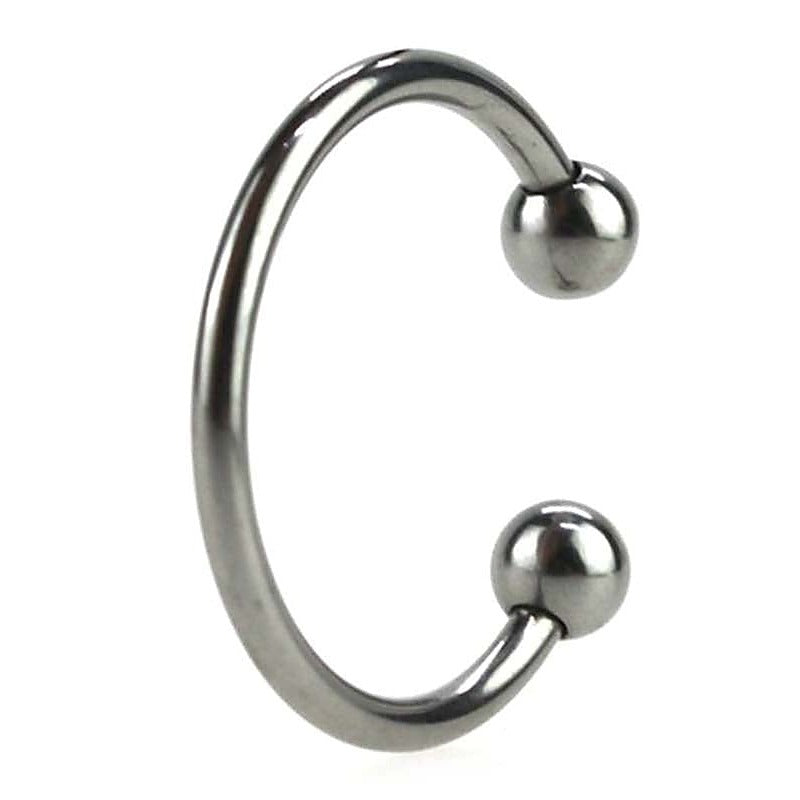 Silver Pressure Point Beaded Glans Ring by BDStyle - Cock Rings