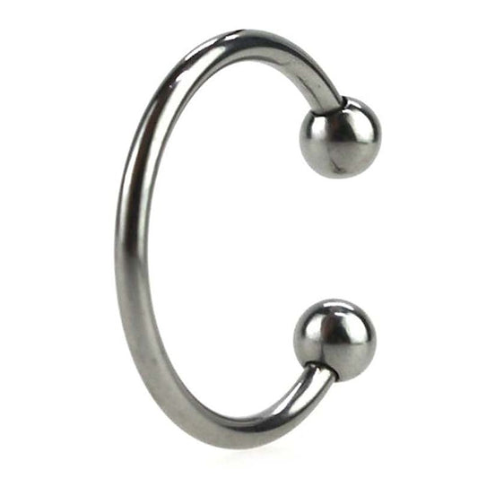 Silver Pressure Point Beaded Glans Ring