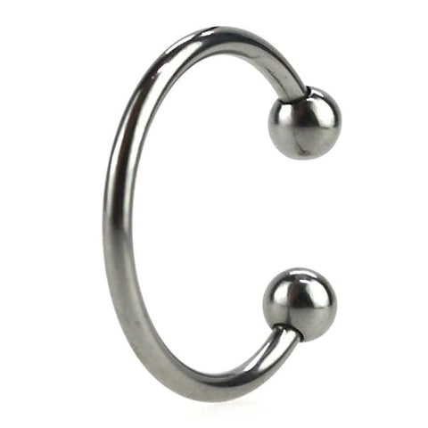 Silver Pressure Point Beaded Glans Ring by BDStyle - Cock Rings