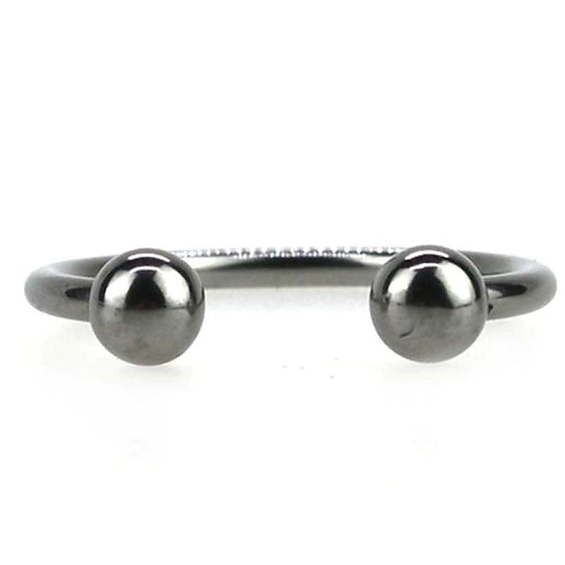Silver Pressure Point Beaded Glans Ring by BDStyle - Cock Rings