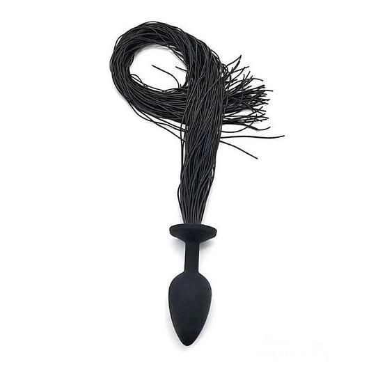 Faux Horsetail Silicone Anal Plug Small