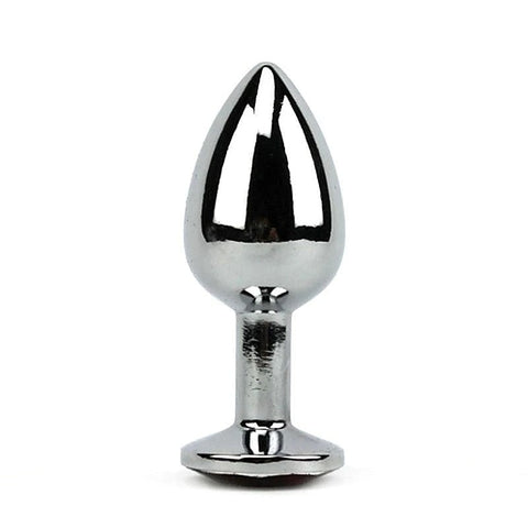 Jewel Encrusted Stainless Butt Plug Large by BDStyle - Butt Plugs