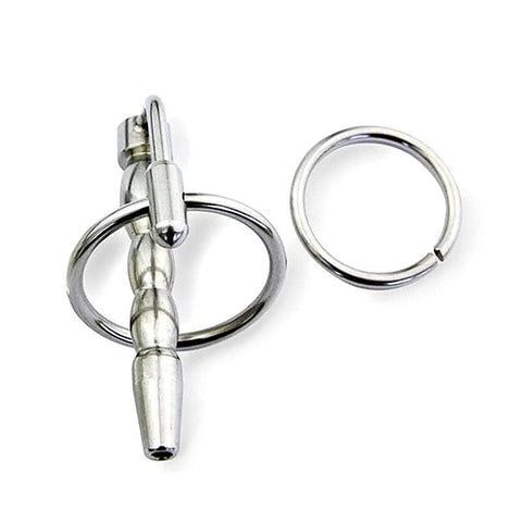 Flared Cum Through Penis Plug with Glans Ring by BDStyle - Penis Plugs