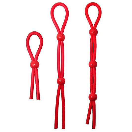 Red Adjustable Penis Ties