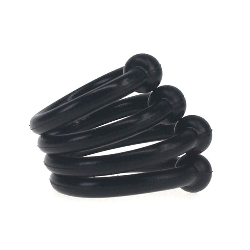 4 Piece Silicone Cock Head Cock Ring Set by BDStyle - Cock Rings