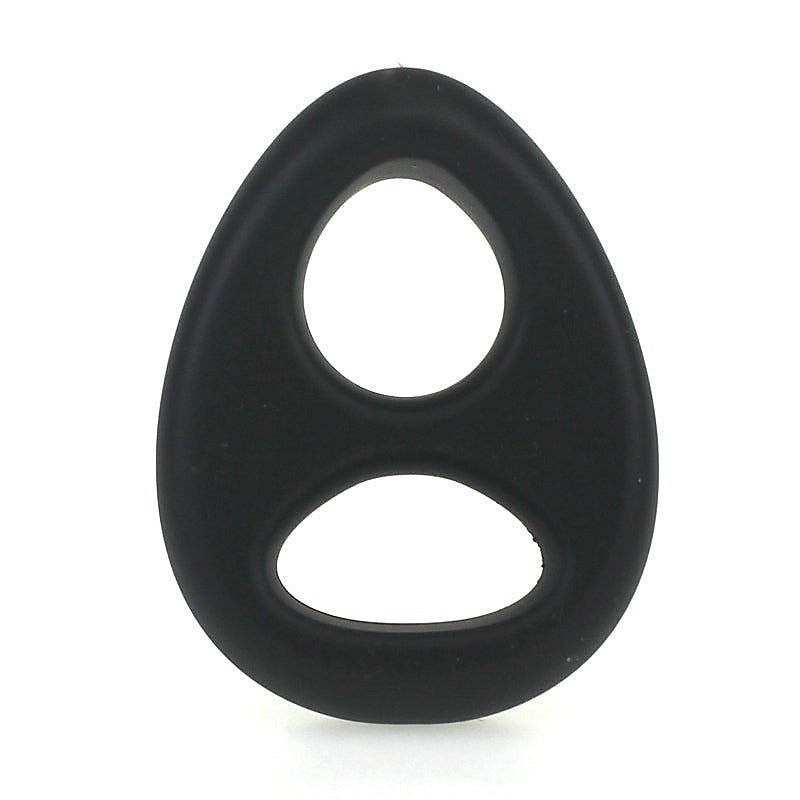 Soft Silicone Double Hole Cock Ring by NANMA Corporation - Cock Rings