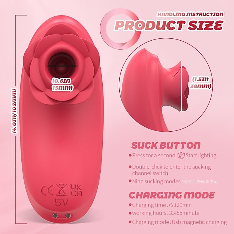 Premium Clit Sucking Vibrator by BDStyle - Clit Ticklers and Pulsators