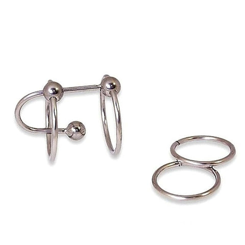 Double Ring Balled Penis Plug by BDStyle - Penis Plugs