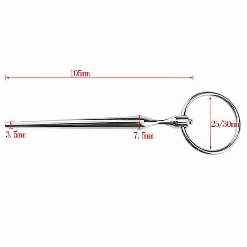 Electric Shock Tapered Elephant Dart Penis Plug with Tube - Electro Sex