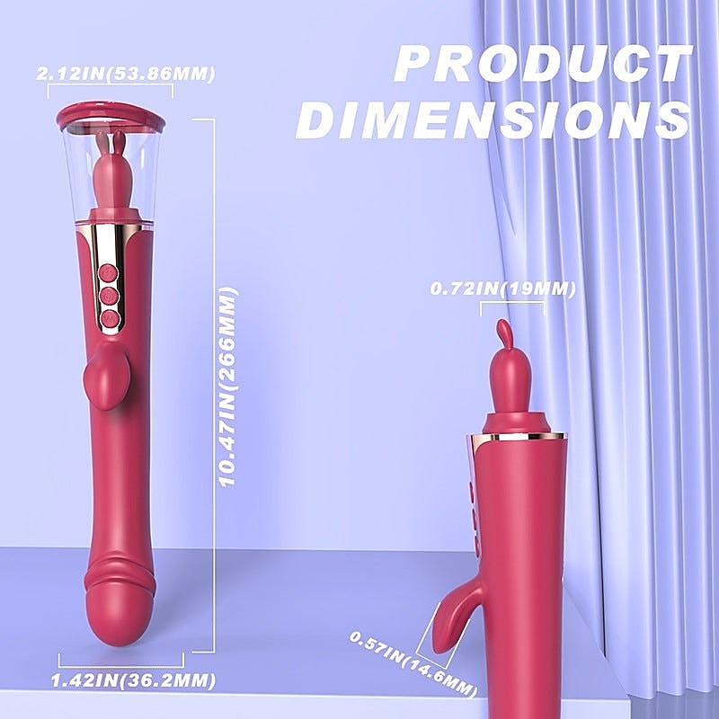Premium Clit and Nip Suck Dildo Vibe by BDStyle - Clit Ticklers and Pulsators