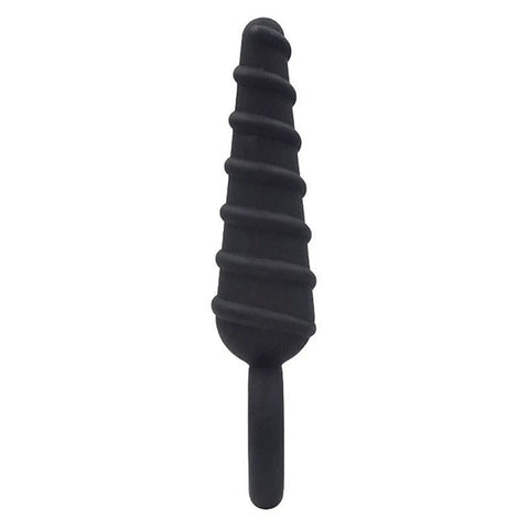 Metal O-Ring Spiral Silicone Anal Plug by BDStyle - Butt Plugs