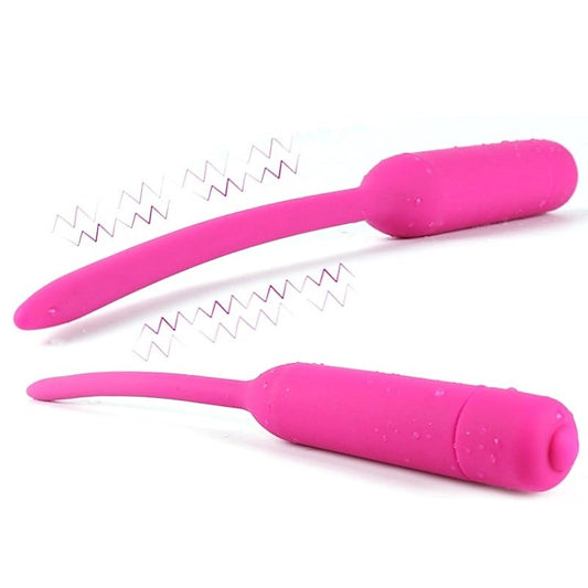 Vibrating Silicone Urethral Sound Small