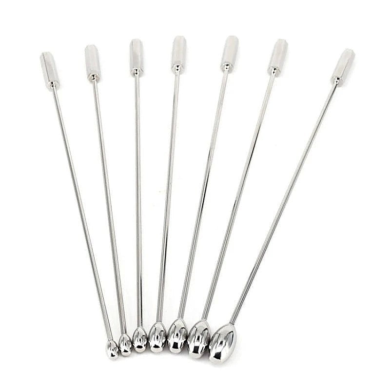 Stainless Steel Solid Penis Plug Set by BDStyle - Penis Plugs