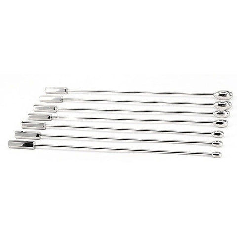 Stainless Steel Solid Penis Plug Set by BDStyle - Penis Plugs