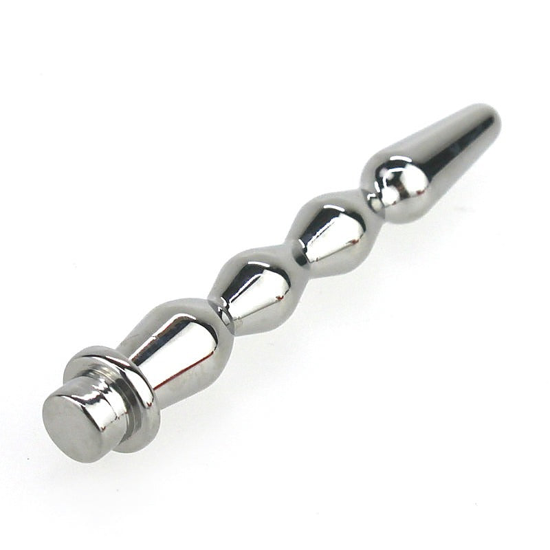 Solid Urethral Sound Penis Pin with Disc - Penis Plugs