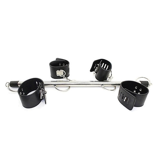 Locking Wrist and Ankle Spreader Bar with Cuffs