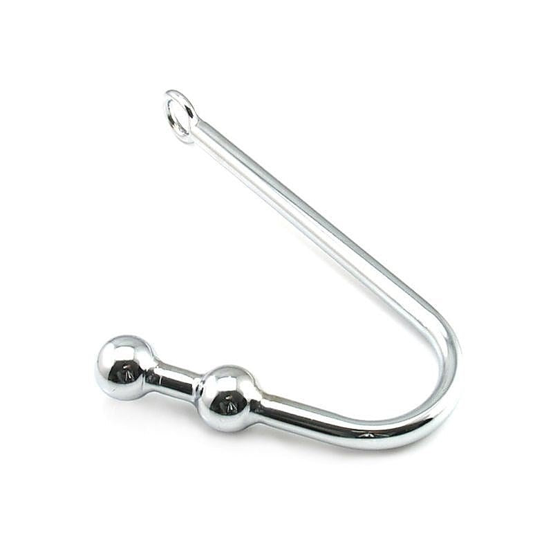 Premium Double Ball Steel Anal Hook by BDStyle - Spreaders and Hangers