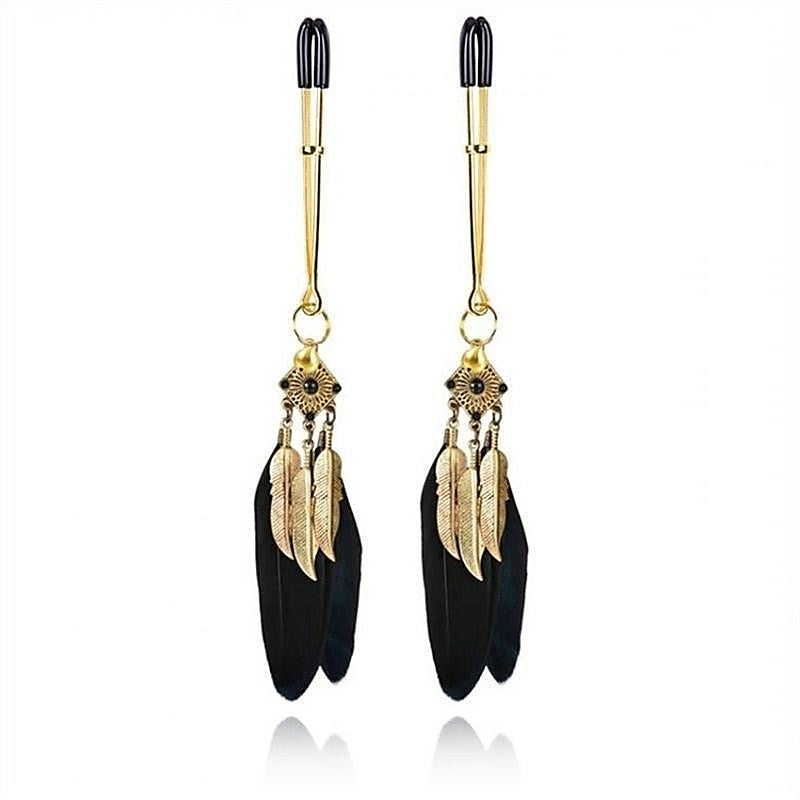 Feather Nipple Clamp by BDStyle - Breast and Nipple Toys