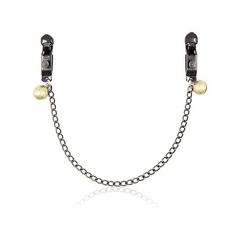 Alligator Nipple Clamps with Bell and Chain by BDStyle - Breast and Nipple Toys